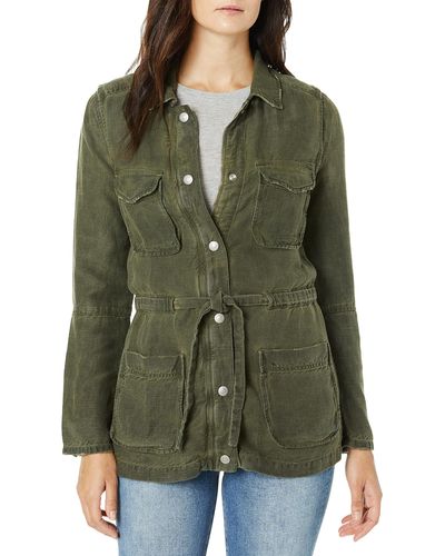 AG Jeans Womens Carell Jacket Anorak - Green