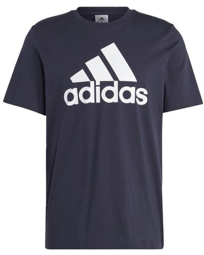 adidas Essentials Single Jersey Big Logo T-shirt - Blue