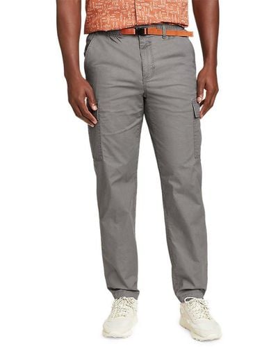 Eddie Bauer Top Out Ripstop Belted Cargo Pants - Gray