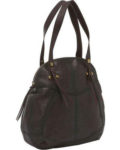 Lucky Brand Roadside Companion Bowler Bag,dark Brown,one Size - Black