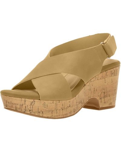 Chinese Laundry Cl By Chosen Wedge Sandal Nude Nubuck 7.5 M Us - Natural