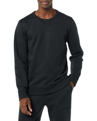 Goodthreads Crewneck Washed Fleece Sweatshirt - Black