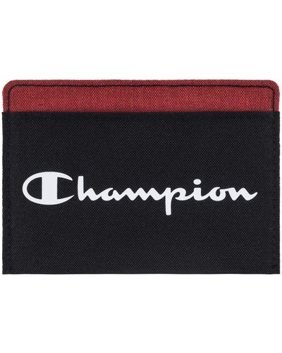 Champion Unisex Adult Graphic Card Case Wallet - Black