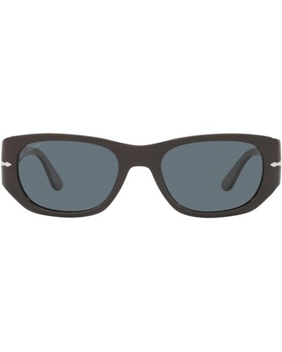 Persol Po3307s Rectangular Sunglasses - Black