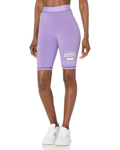 adidas Sport Statement Bike Shorts - Purple