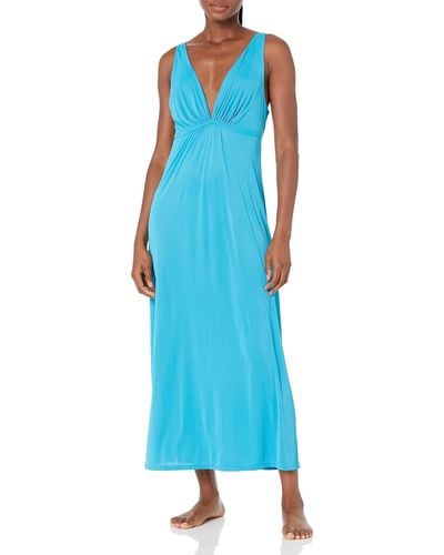Natori Gown Length: 52",aurora Blue,medium