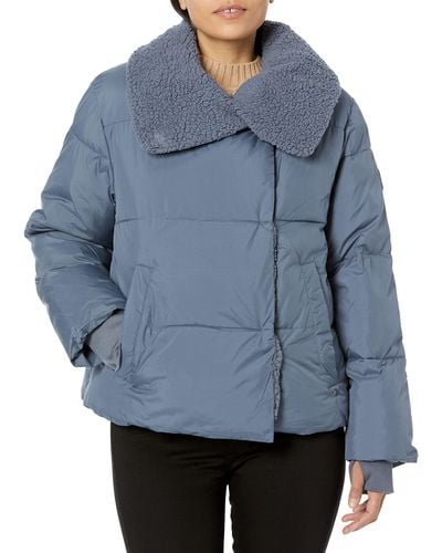 UGG Patricia Sherpa Lined Puffer Coat - Blue