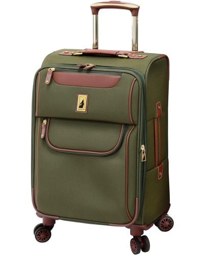 London Fog Westminster 20" Expandable Spinner Carry On - Green