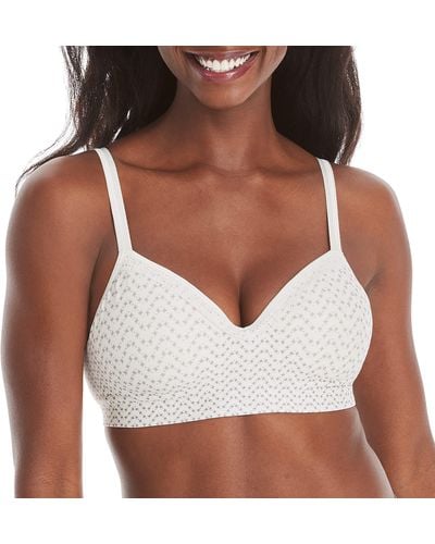 Hanes Wireless Seamless Full-coverage Convertible T-shirt Bra With Moisture-wicking - Multicolor