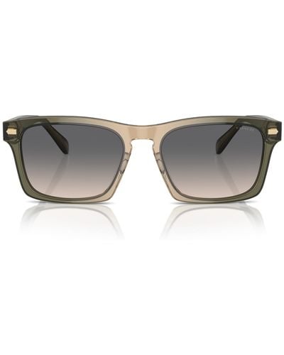 COACH Hc8397u Universal Fit Square Sunglasses - Black