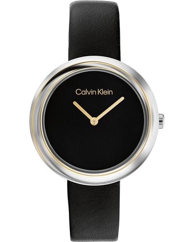 Calvin Klein Analog Quartz Watch With Stainless Steel Strap 25200015 - Black
