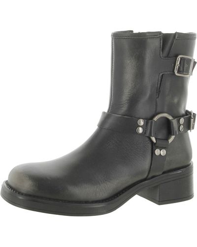 Steve Madden Brixton Motorcycle Boot - Black