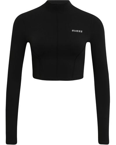 Guess Coline Long Sleeve Active Top - Black