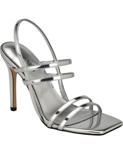 Calvin Klein Teoni Heeled Sandal - Metallic