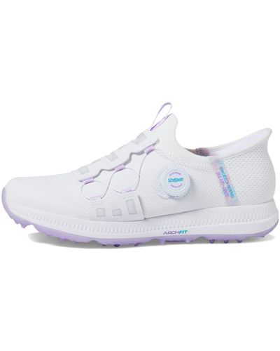 Skechers Goglf 5 Slp S Spikeless Golf Shoes White/lavender 6