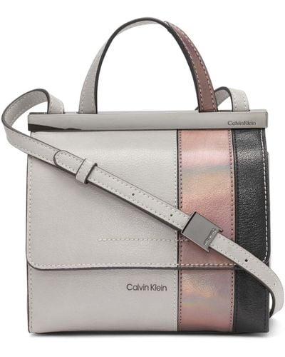 Calvin Klein Coral Flap Mini Bag Crossbody - Multicolor