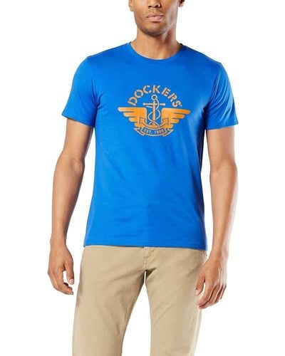 Dockers Short Sleeve Crewneck T-shirt - Blue