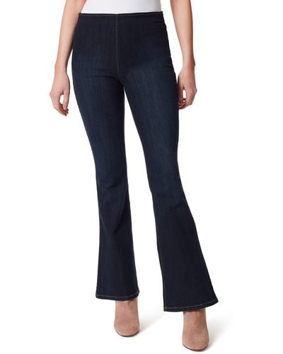 Jessica Simpson Size High Rise Pull On Contour Flare Jeans - Blue
