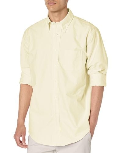 Brooks Brothers Original Oxford Cotton Button Down Long Sleeve Solid - Natural