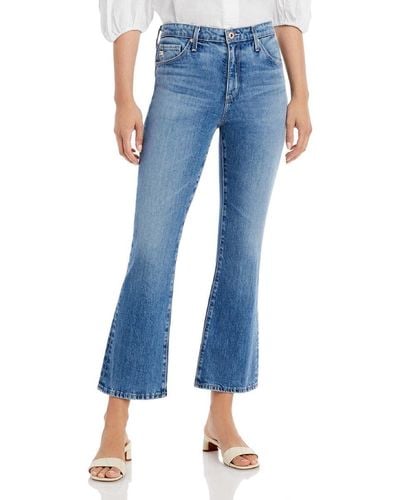 AG Jeans Jodi High-rise Crop Flare In Starlet - Blue