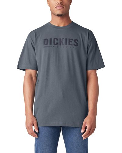 Dickies Big & Tall Short Sleeve Workwear Graphic T-shirt Gray