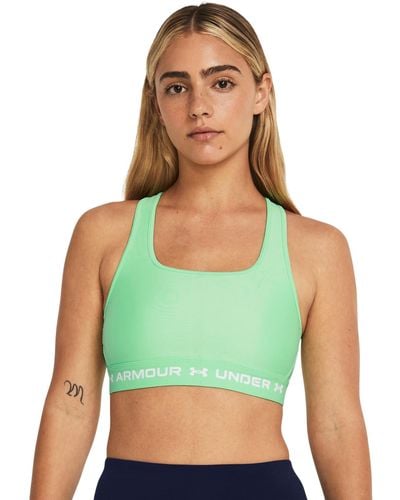 Under Armour S Crossback Mid Impact Sports Bra, - Green