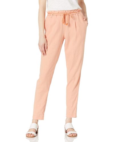 Jessica Simpson High Rise Tie String Belt Taper Beach Pant - Multicolor