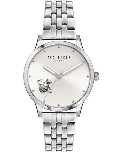 Ted Baker Fitzrovia Bumble Bee Bracelet Watch - Gray