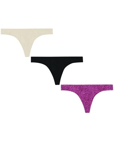 Hanes Renew Recycled Microfiber Thong 3-pack - Multicolor
