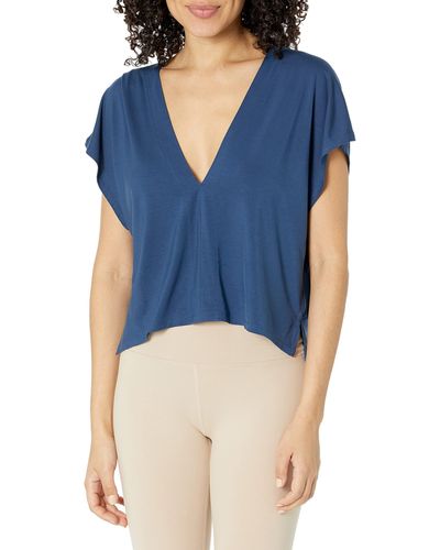 Cosabella Womens Contemporary Lounge Top - Blue