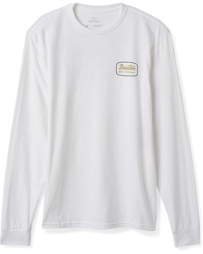 Brixton Jolt Long Sleeve Standard T-shirt - White