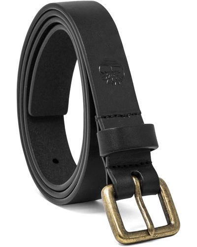 Timberland Casual Leather Belt For Jeans - Black