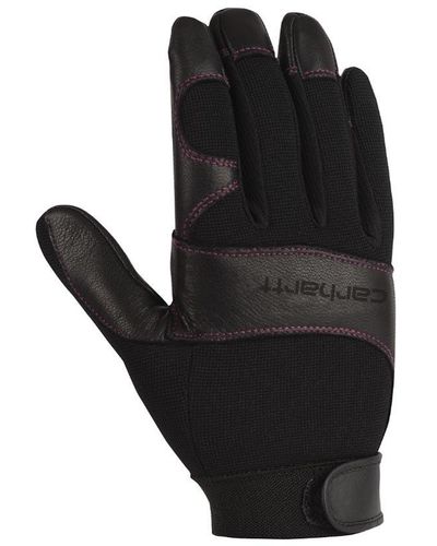 Carhartt Dex Ii High Dexterity Work Glove With System 5 Palm And Knuckle Protection - Black
