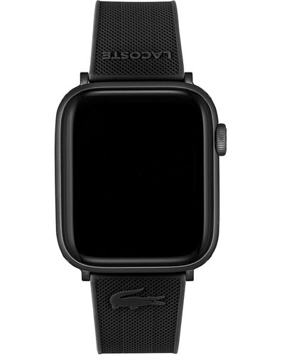 Lacoste Petit Piqué Silicone Apple Strap Color: Black