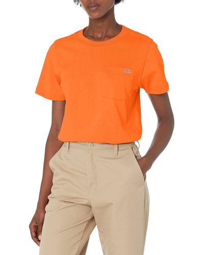 Dickies Short Sleeve Heavyweight Pocket T-shirt - Orange