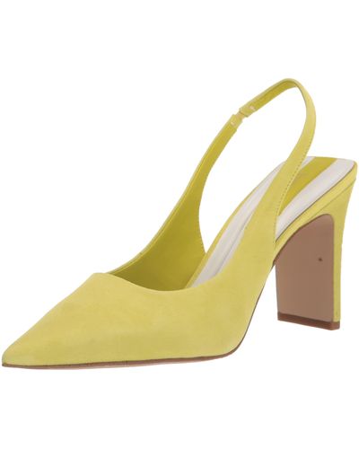 Franco Sarto S Averie Pointed Toe Slingback High Heel Pump - Yellow