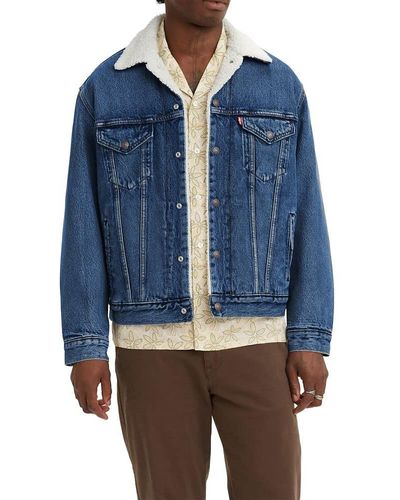 Levi's Vintage Fit Sherpa Trucker Jacket, - Blue