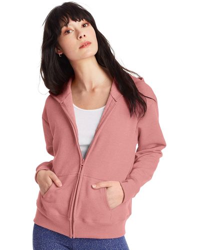 Hanes Comfortblend Full-zip Hooded - Pink