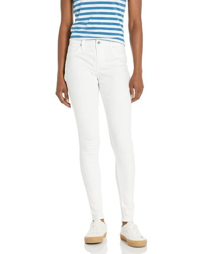 Jessica Simpson Womens Kiss Me Super Skinny White Jeans - Blue