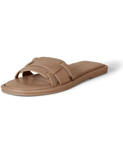 Amazon Essentials Woven Padded Slide Sandal - Brown