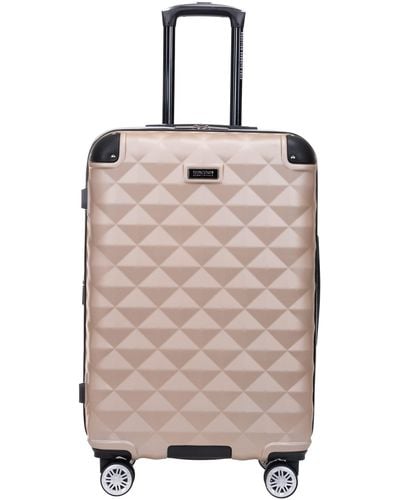 Kenneth Cole Diamond Tower Collection Lightweight Hardside Expandable 8-wheel Spinner Travel Luggage - Pink