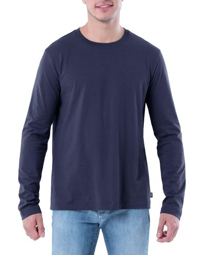 Lee Jeans Long Sve Cotton T-shirt - Blue