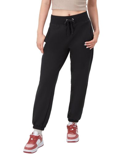 Champion , Powerblend Fleece Sweatpants, Comfortable Sweatpants For , 27", Black C-patch Logo, Xx-large