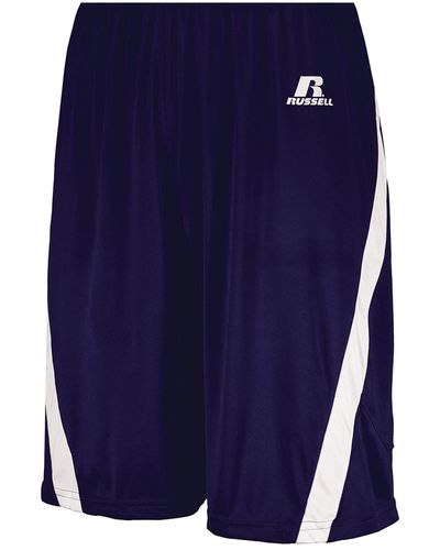 Russell Standard Athletic Cut Basketball Shorts - Blue