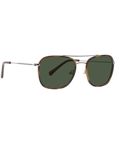 Life Is Good. Grover Polarized Aviator Sunglasses - Green