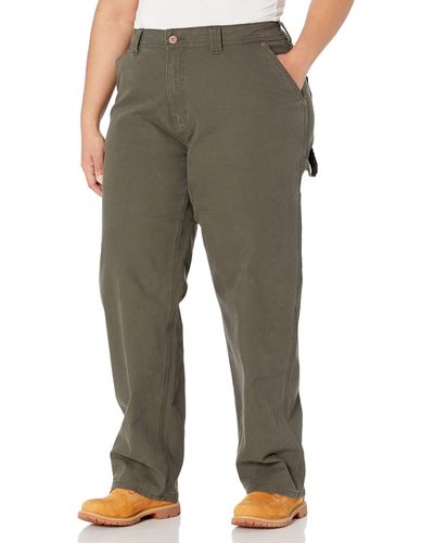Dickies Plus Size Relaxed Straight Carpenter Duck Pant - Green