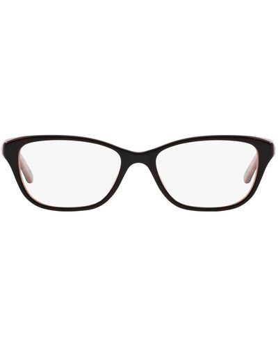Ralph By Ralph Lauren Ra7020 Cat Eye Prescription Eyewear Frames - Black
