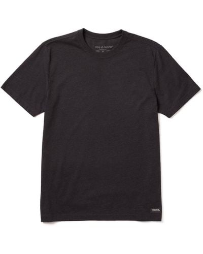 Life Is Good. S Crusher Solid T-shirt - Black