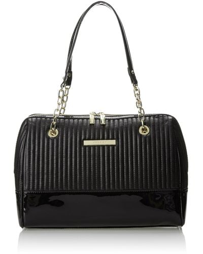 Anne Klein Change The Channe Duffle Medium Top Handle Bag,black,one Size