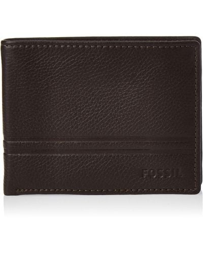 Fossil Wilder Leather Bifold Wallet - Black